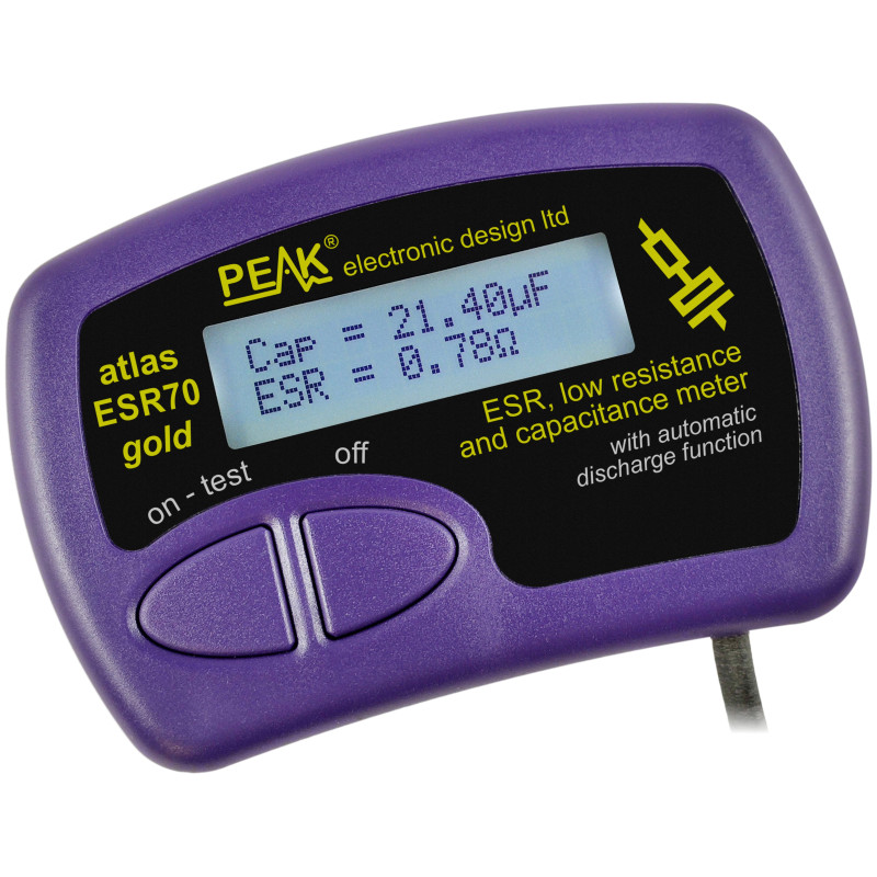 Peak Atlas ESR70 Gold ESR and Capacitance Meter with Audible Alerts