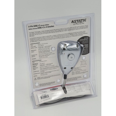 Astatic 636L-C Chrome