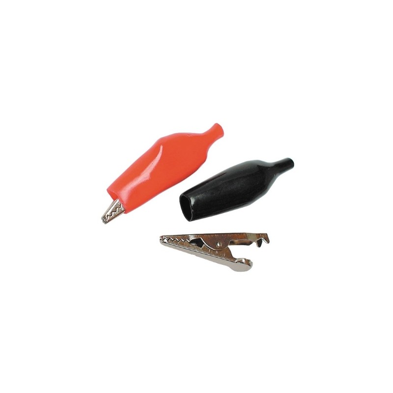 Krokodilklämma svart