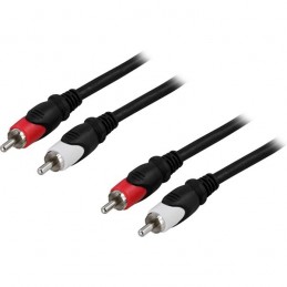 Audio cable 2xRCA male -...