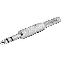 Connector 6.3mm male stereo...