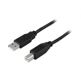 USB 2.0 kabel Typ A hane - Typ B 3 meter med ferritkärnor
